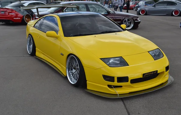 Picture yellow, tuning, vehicle, transportation, tuning car, nissan car