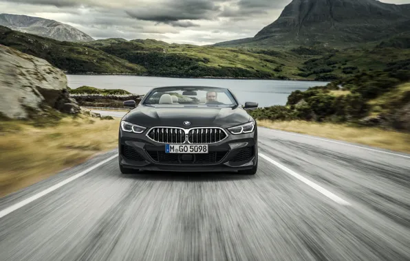 BMW, convertible, front view, xDrive, G14, 8-series, 2019, Eight