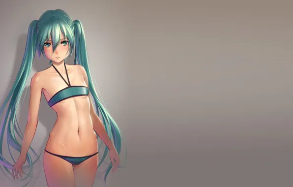 Hatsune Miku, Vocaloid, Vocaloid, Hatsune Miku, bikini