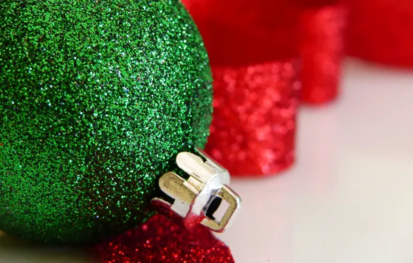 Macro, toy, new year, Christmas, ball, decoration