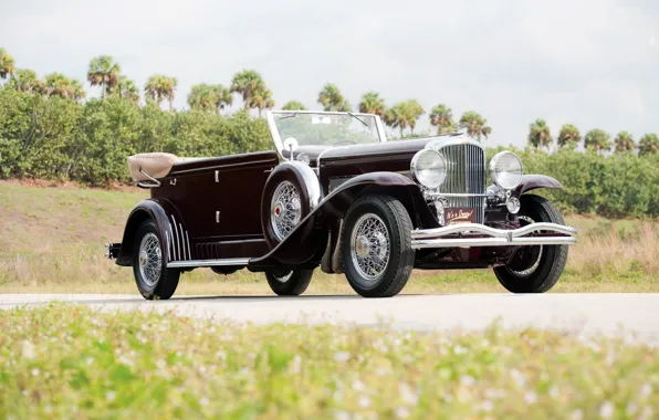 Picture retro, car, retro, model, luxury, Convertible, Duesenberg, LWB