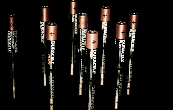 Picture macro, background, Duracell, The battery is charged