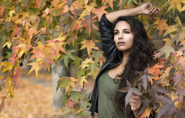Autumn, face, pose, model, hair, Joanna