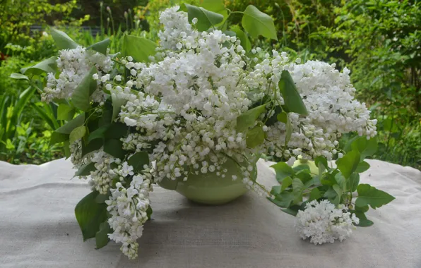 Picture flowers, lilies of the valley, spring flavor, white lilac