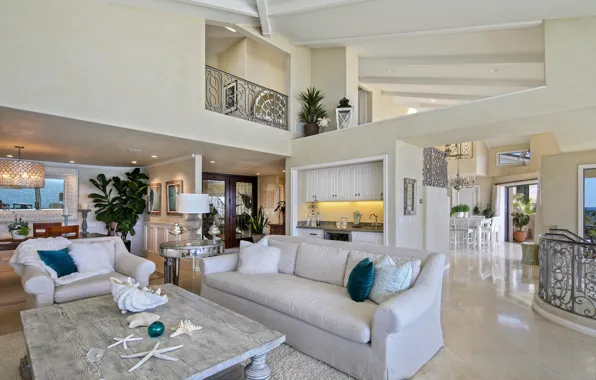 Sofa, kitchen, mansion, Design, living room, room, Living