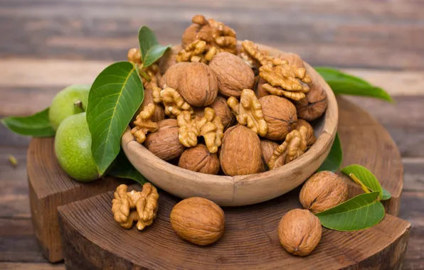 Picture Leaves, Nuts, Benefit, Júglans period