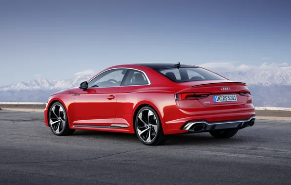 Picture Audi, German, Red, RS5, 2018, Road, RS, A5