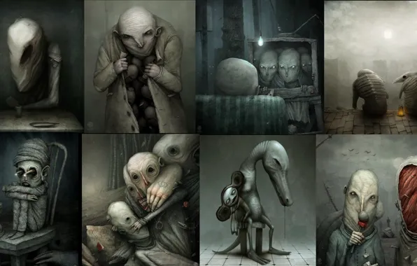 Horror, horror, terrible, creepy, creepy, scary, Anton Semenov, depressive