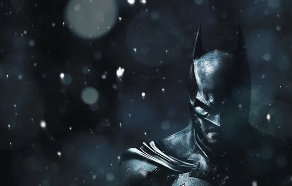 Picture snow, mask, Batman: Arkham Origin, Christmas.