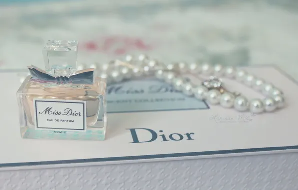 Picture perfume, pearl, bottle, perfume, dior, miss dior