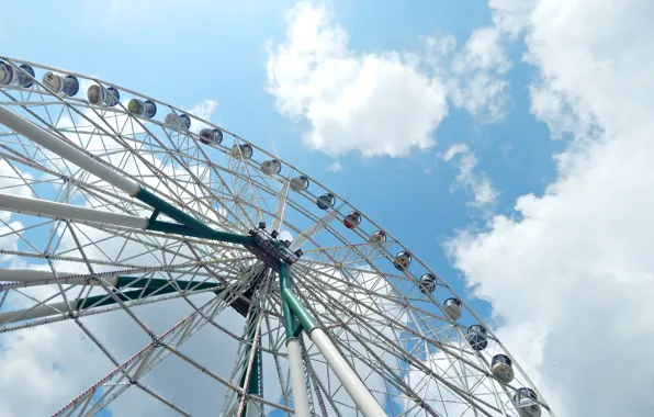 Picture clouds, Ferris wheel, Kazan