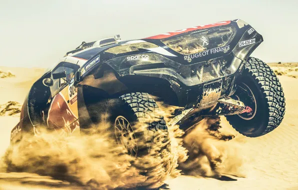 Sand, 2008, Sport, Speed, Race, Peugeot, Lights, Red Bull