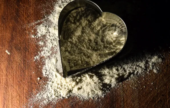 Heart, form, hunger, flour, Hungry Heart