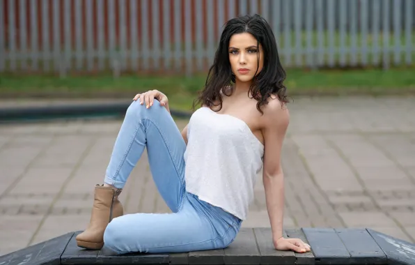 Picture look, girl, background, beautiful