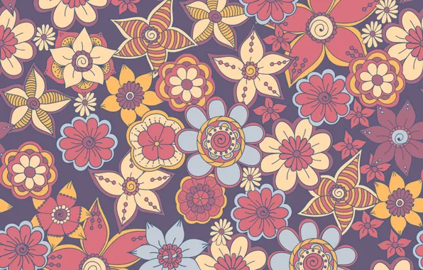 Pattern, texture, flowers, ornament, design, pattern, floral