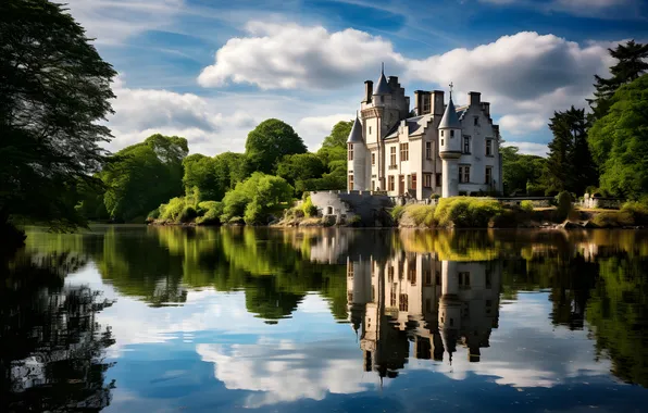 Castle, landscape, view, castle, ancient