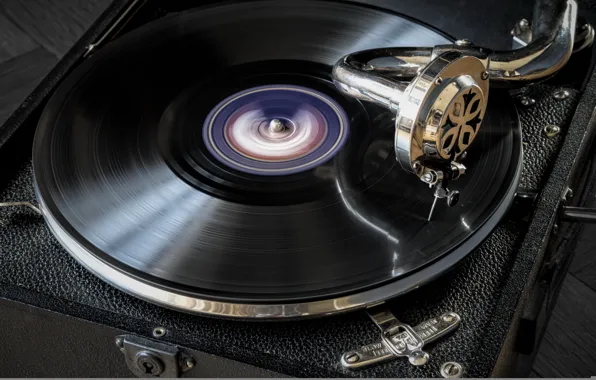 Picture music, record, gramophone