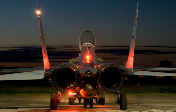 Picture the plane, fighter, nozzle, The MiG-29