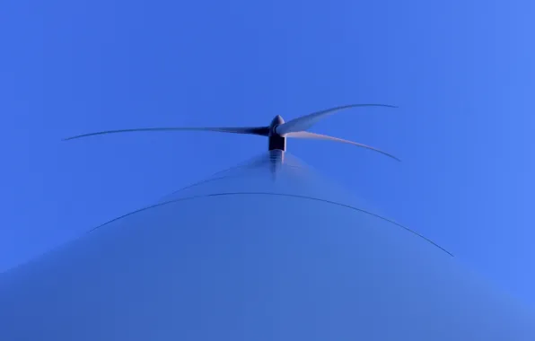 The sky, background, windmills