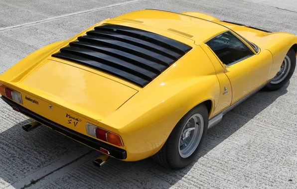 Color, Auto, Lamborghini, Machine, 1971, Lights, Car, Supercar