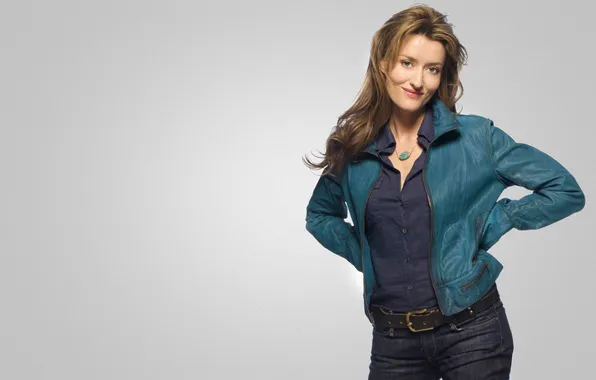 Girl, jeans, jacket, chain, Californication, Natascha McElhone, Natasha Macelhone