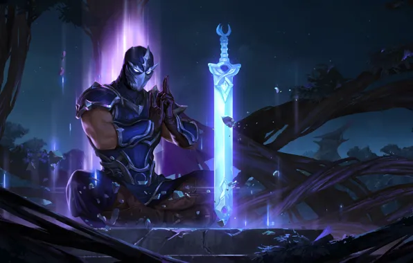 Night, sword, Shen, Legends of Runeterra