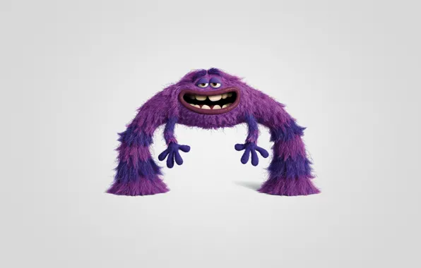 Picture monster, minimalism, light background, Monsters University, Inc., Monsters Inc., Monsters University, Monsters