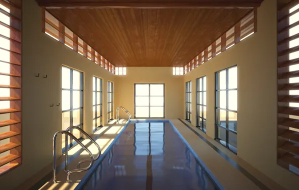 Water, room, building, pool