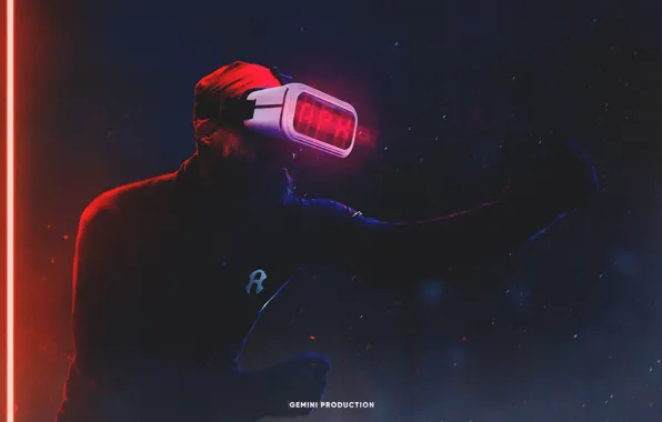 Neon, Glasses, Male, Art, Virtual reality glasses, Anupam Arts, by Anupam Arts, APX