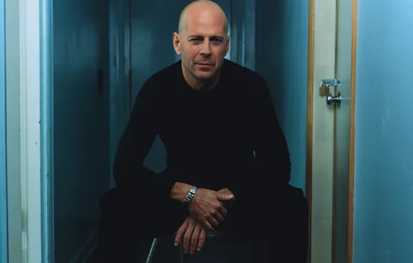 Actor, Bruce Willis, Bruce Willis, sitting, actor