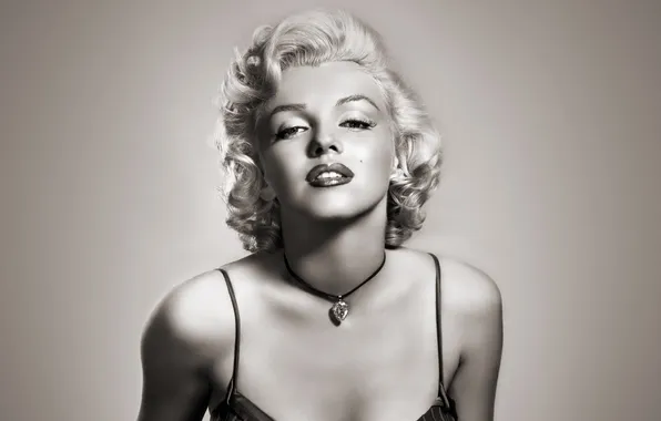 Girl, black and white, Marilyn Monroe actress, Marilyn Monroe