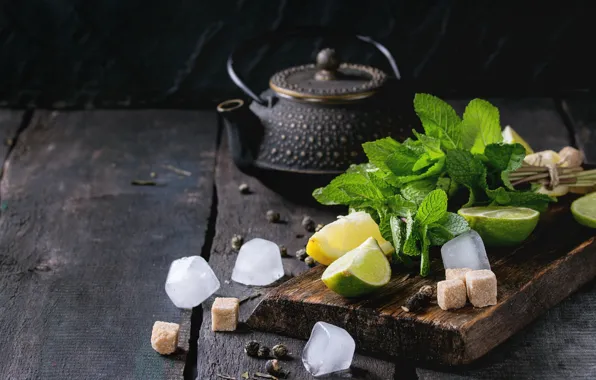Ice, cocktail, sugar, lime, mint, Natasha Breen, mahito