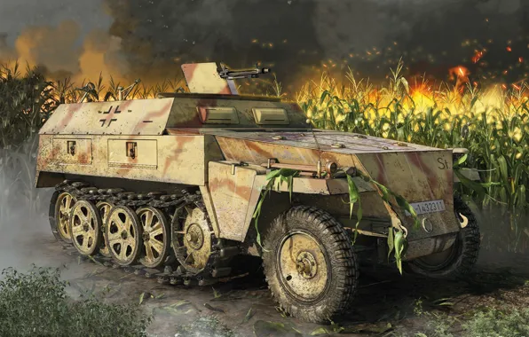 Easy, Germany, APC, the Wehrmacht, Special motor vehicle 250, Felipe Rodna, Le.Spw. Sd.Automotive.250/1 Ausf.B (new), …