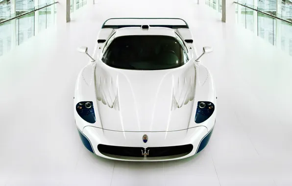 White, supercar, Maserati, Maserati MC12