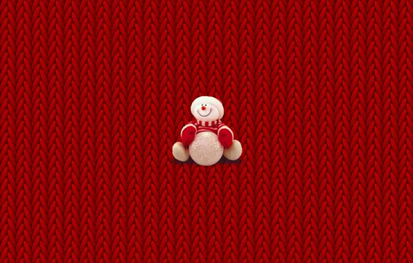 Picture winter, minimalism, Christmas, New year, snowman, Christmas, sweater, New Year
