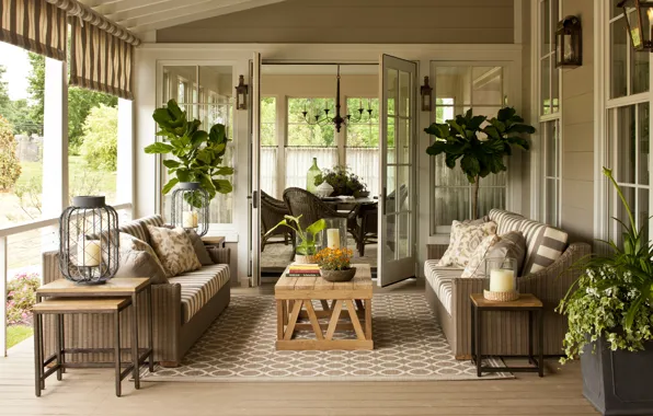 Picture interior, veranda, living room, dining room, Arkansas, Sprinkgdale