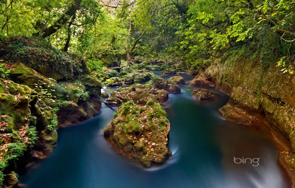 Forest, river, stones, Greece, Greece, Ioannina, Epirus, Epirus