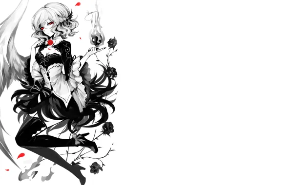 Girl, angel, wing, Touhou, Touhou, Touhou, Sheya