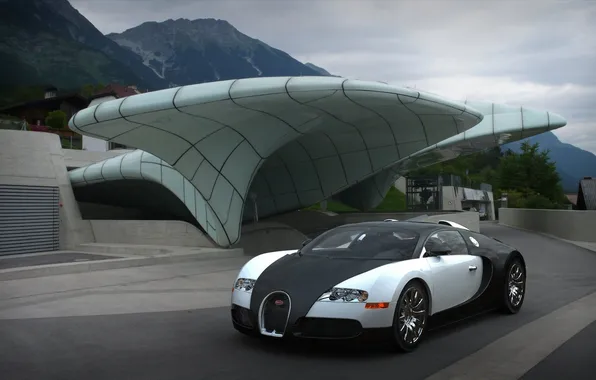 Veyron, white, bugatti