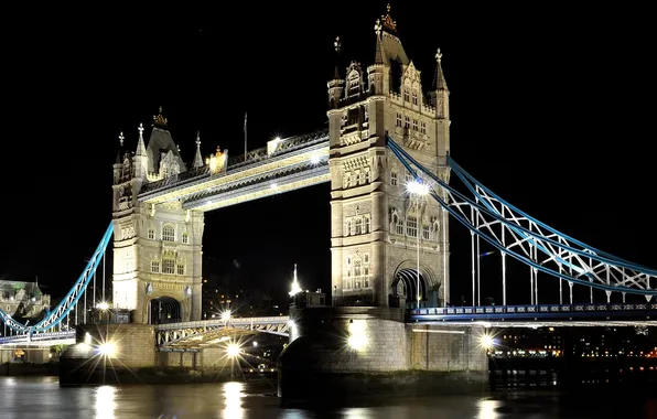 Picture bridge, river, London, the evening, london, Thames, tower bridge, tower bridge