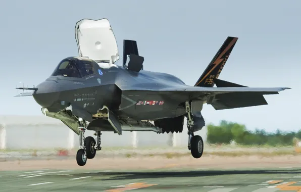 Fighter, bomber, landing, generation, fifth, F-35B, Lockheed Martin