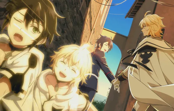 Collage, guys, boys, The Last Seraphim, Owari no Seraph