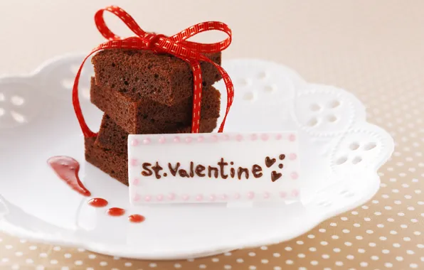 Yummy, Valentine's day, cake