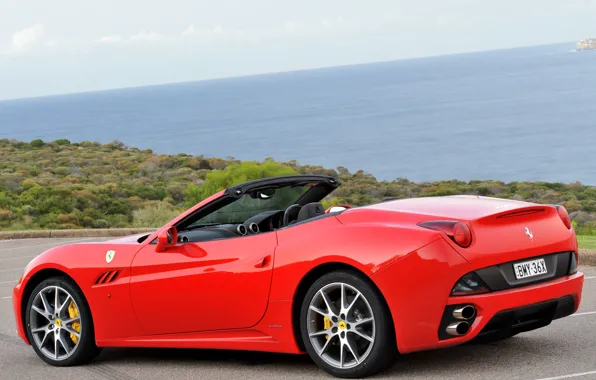 Picture red, Ferrari, red, car, California