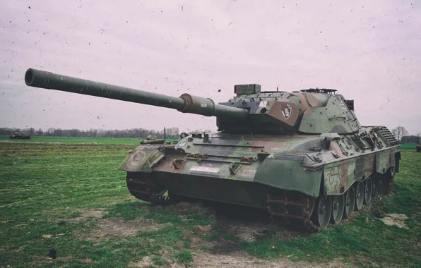 Field, tank, trunk, Leopard 1 A6