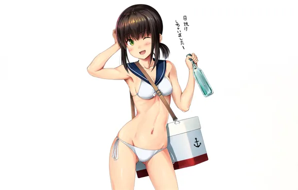 Girl, sexy, boobs, anime, beautiful, pretty, erotic, breasts