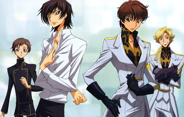 Code Geass Kururugi Suzaku Lamperouge Lelouch wallpaper