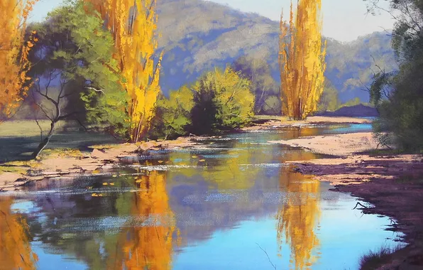 Figure, art, ARTSAUS, TUMUT RIVER PAINTING