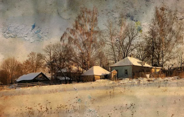 Winter, style, background, home