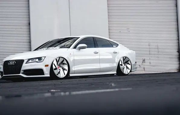 Picture Audi, White, Tires, Toyo